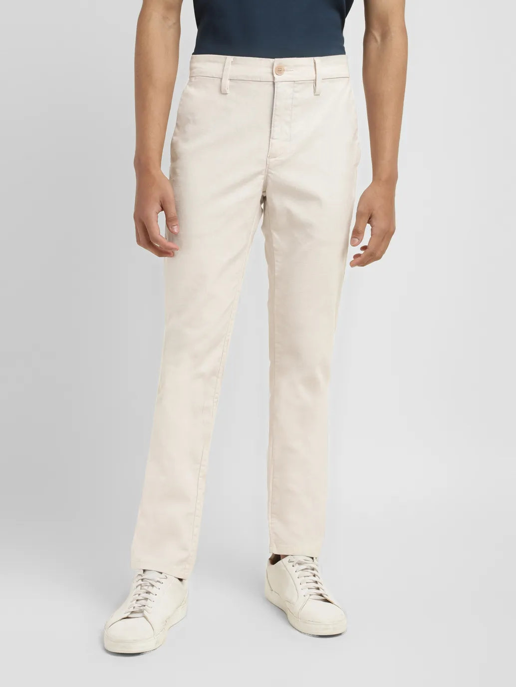 Men's Redloop Regular Fit Cream Chinos - cf564e39-1fcb-443a-a2ce-afa25b04696c View