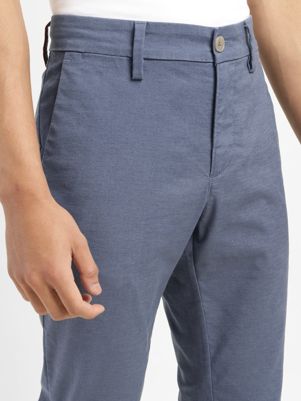Men's Redloop Navy Slim Fit Chinos - 68278550-45f7-4ec5-854d-7fb7e4c3f49a View