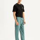 Men's Blue Cargo Fit Trousers - Side View