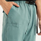 Men's Blue Cargo Fit Trousers - Detail View