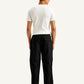 Men's Black Cargo Fit Trousers - Back View