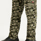 Men's Olive Regular Fit Cargo Trousers - Detail View