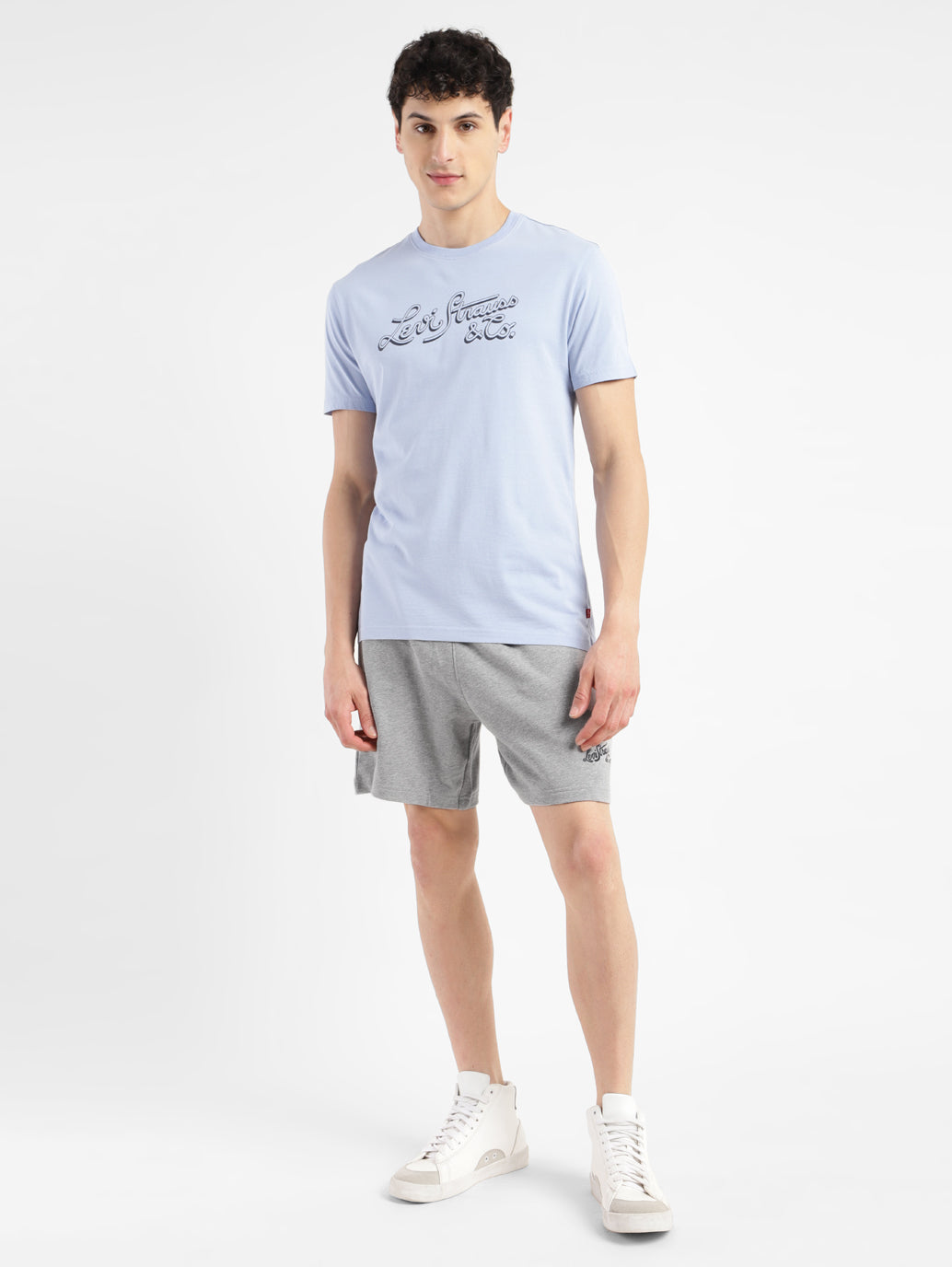 Men's Grey Regular Fit Shorts