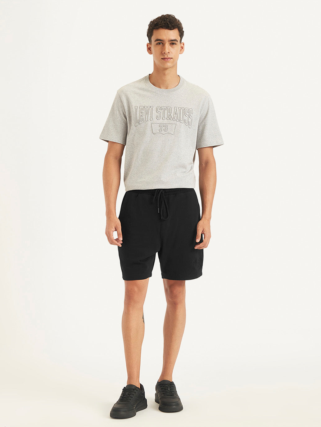 Men's Black Regular Fit Shorts