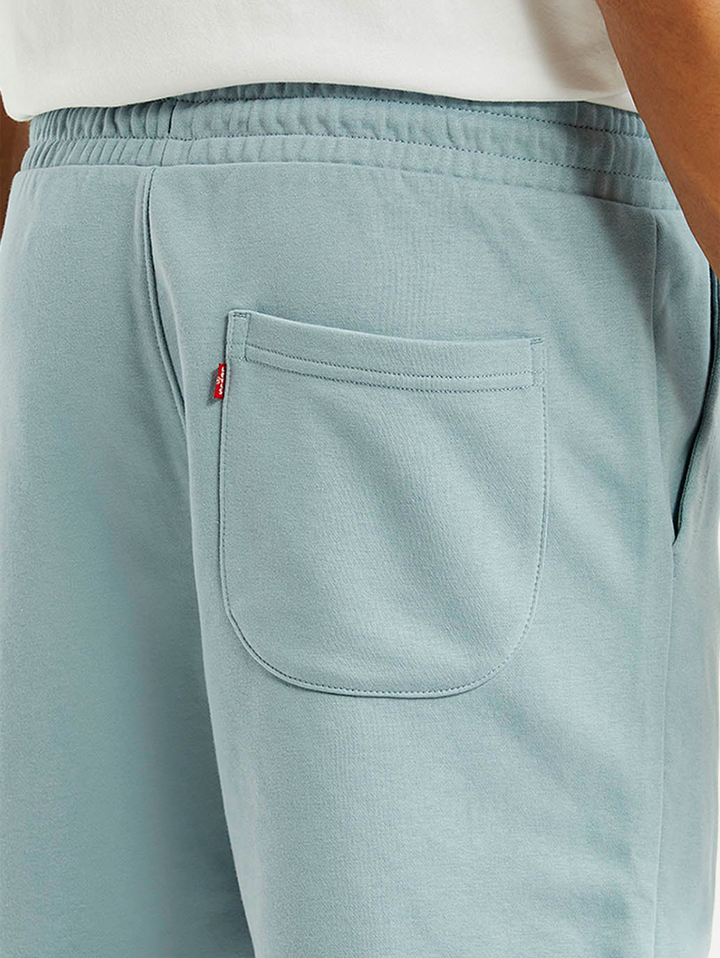 Men's Light Blue Regular Fit Shorts - Detail View