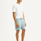 Men's Light Blue Regular Fit Shorts - Side View