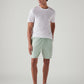 Men's Light Green Regular Fit Mid Rise Shorts - Styleshot View