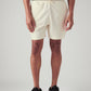 Men's Off White Regular Fit Mid Rise Shorts - Front View