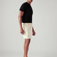 Men's Off White Regular Fit Mid Rise Shorts - Side View