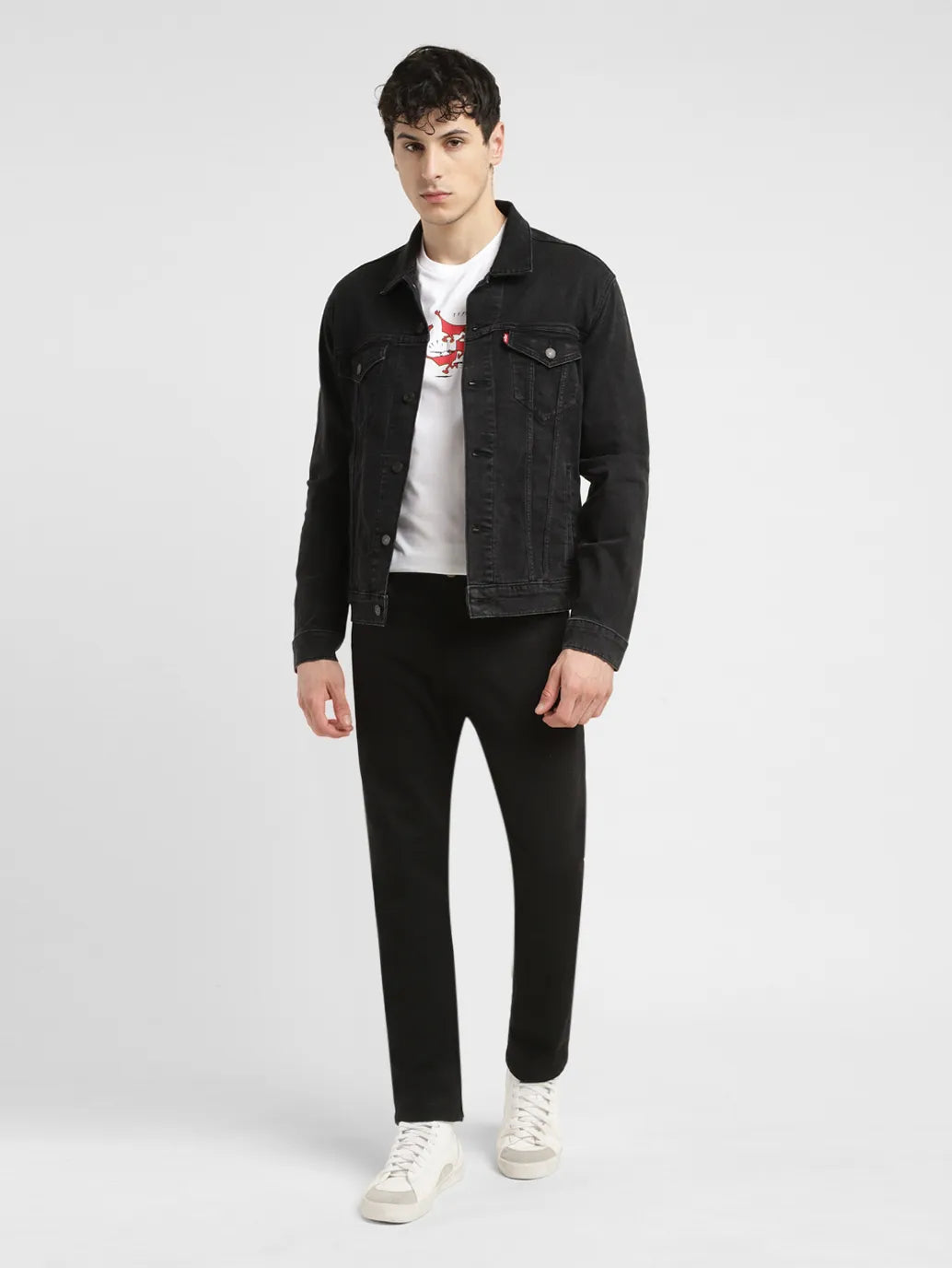 Men's 511 Black Slim Fit Mid Rise Jeans - 4a029dda-92a1-4fab-92cc-e4598c692551 View