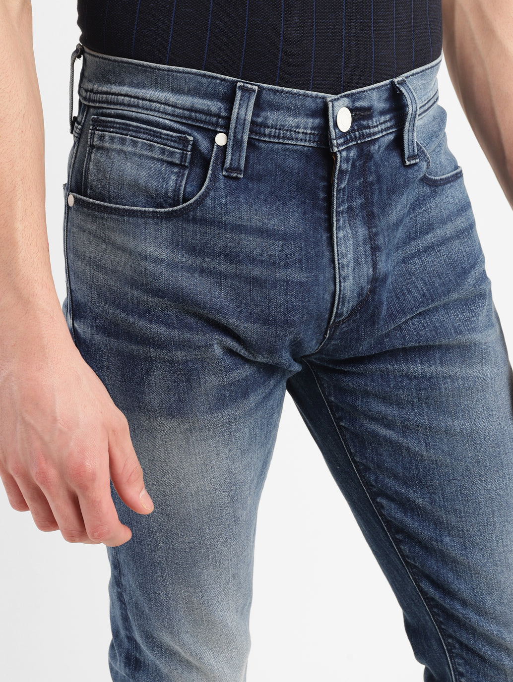 Men's 512 Indigo Slim Tapered Fit Mid Rise Jeans - 38ad803b-1f52-46db-ad55-884ffdafb613 View