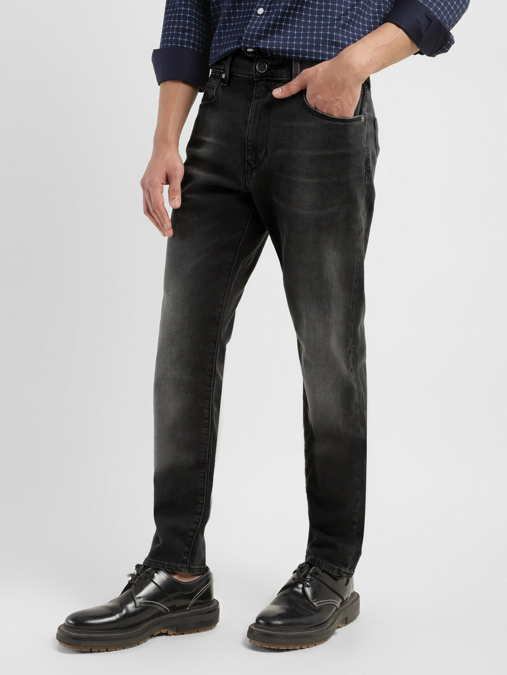 Men's Redloop 512 Grey Slim Tapered Fit Mid Rise Jeans - aed28f4e-c376-4fa8-a5e6-4425031e7d65 View