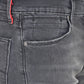 Men's Redloop 513 Grey Slim Straight Fit Mid Rise Jeans - 6 View
