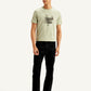 Men's Redloop 513 Black Slim Straight Fit Mid Rise Jeans - Front View