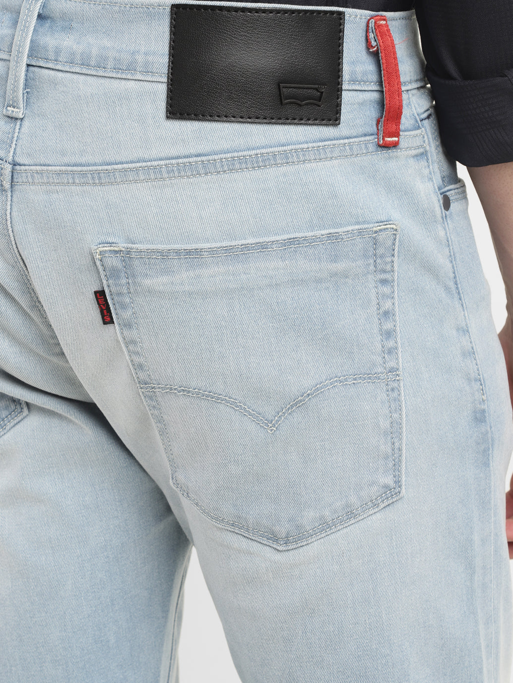 Men's Redloop 513 Blue Slim Straight Fit Mid Rise Jeans - 20f9bd8e-fd78-4885-80ec-6ebd52266116 View