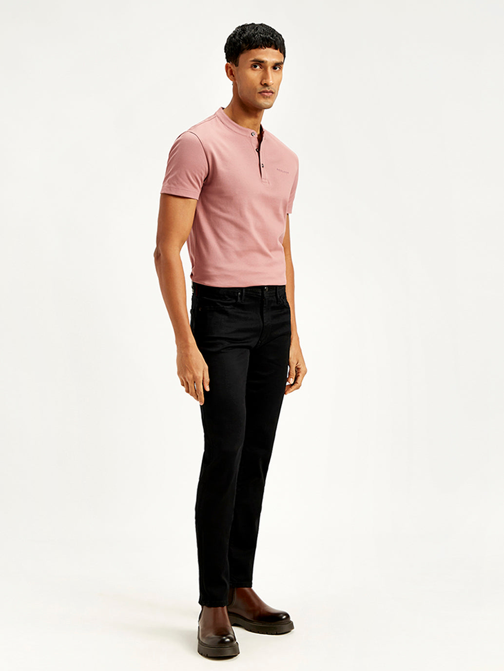 Men's Redloop 511 Black Slim Fit Mid Rise Jeans - 9b1fa23d-82c0-4d55-94cf-27e20f33818e View
