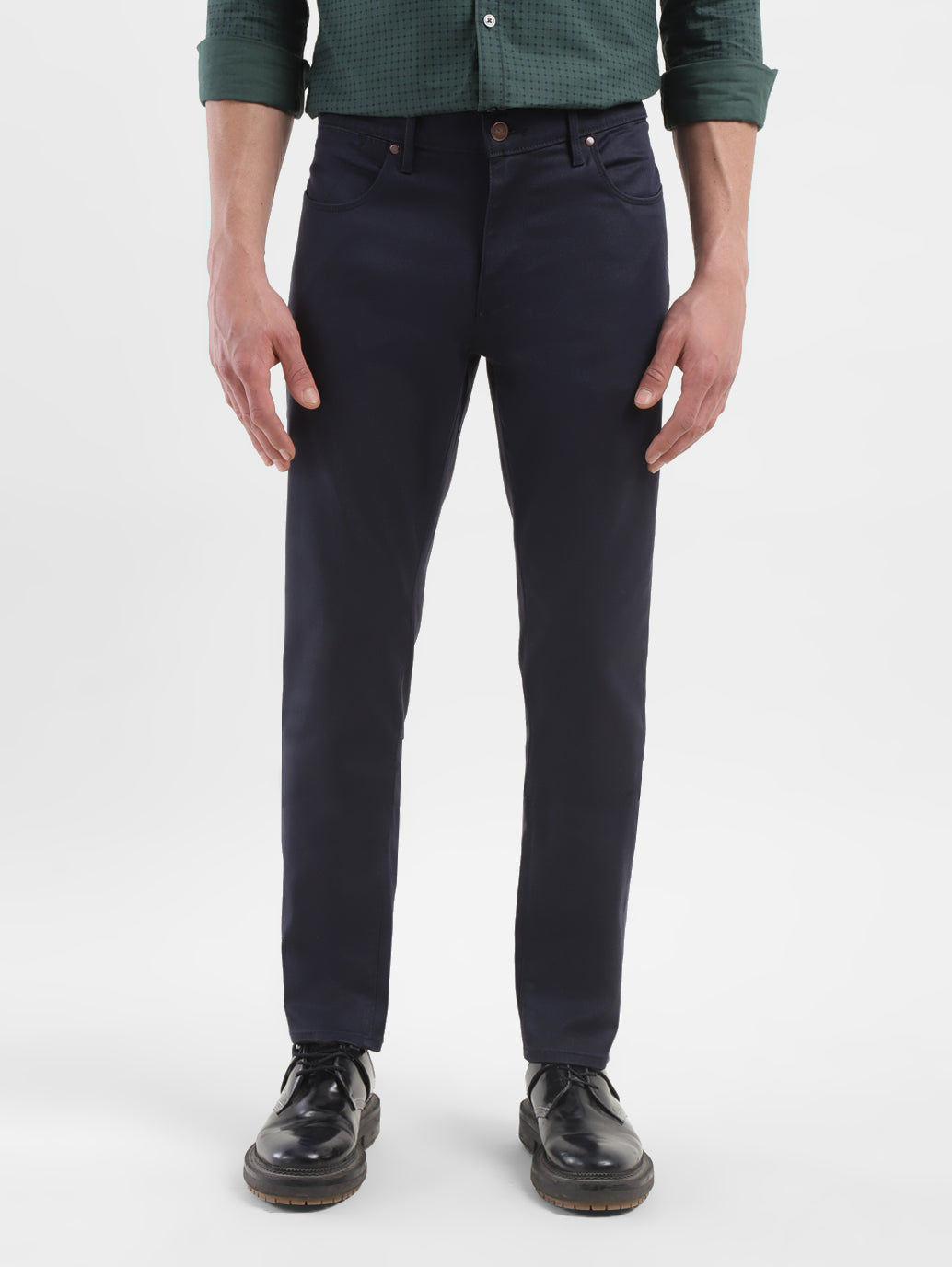 Men's Redloop 511 Navy Blue Slim Fit Mid Rise Jeans - 8c558cb0-4008-4a40-8e86-edd6cc7373e6 View