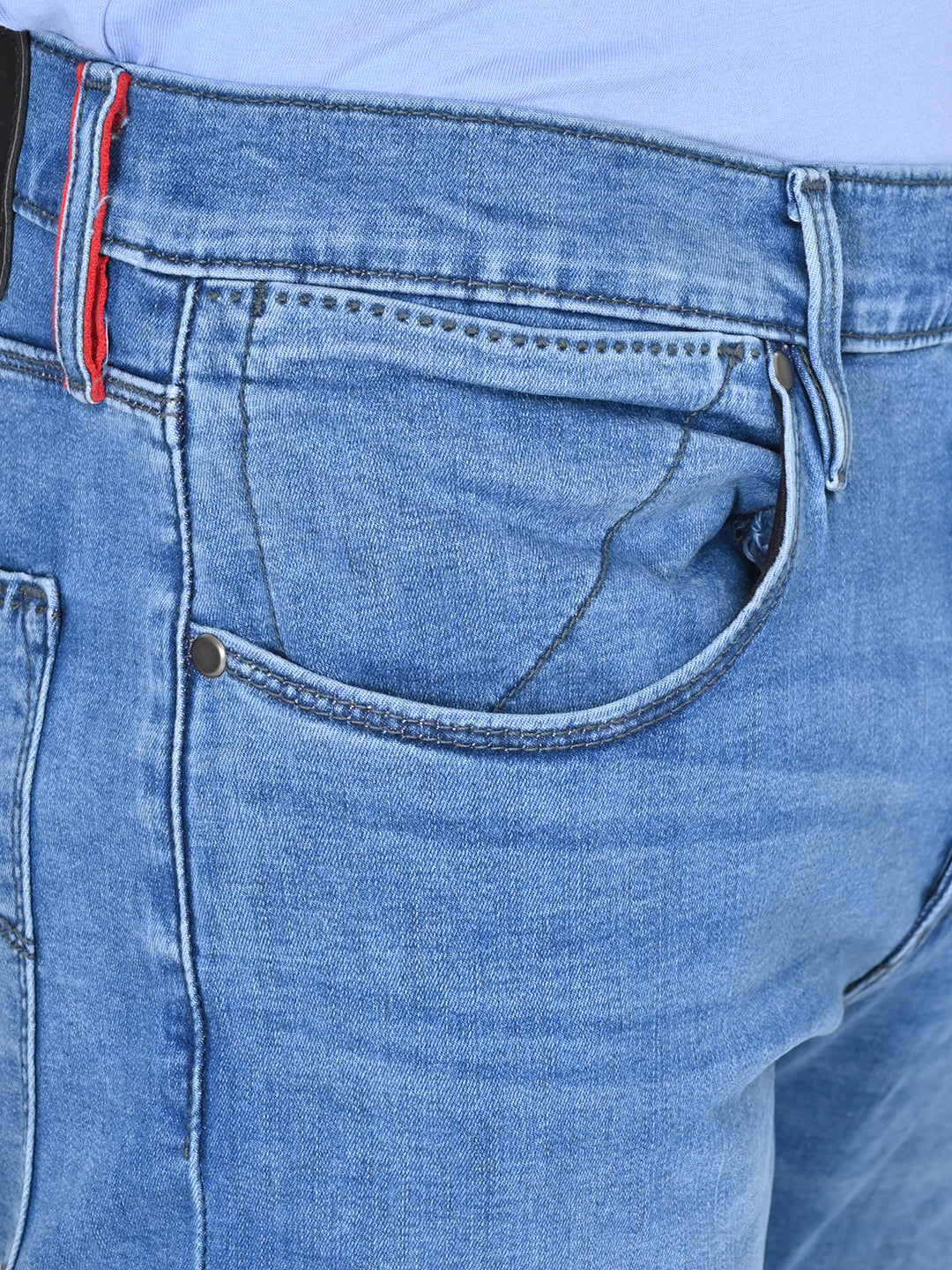 Men's Redloop 512 Blue Slim Tapered Fit Mid Rise Jeans - 6 View