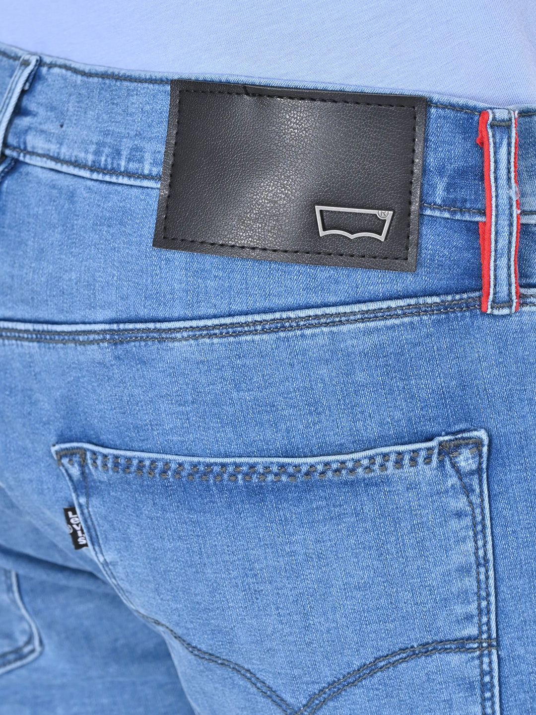 Men's Redloop 512 Blue Slim Tapered Fit Mid Rise Jeans - 7 View