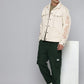 Men's Cotton Typography Embroidered Denim Jacket - Style View
