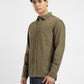 Men's Solid Slim Fit Corduroy Shirt - 13f67956-1b8c-4498-bb3a-ab438dd49949 View