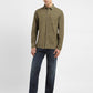 Men's Solid Slim Fit Corduroy Shirt - ModelFront View