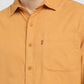 Men's Solid Slim Fit Corduroy Shirt - a3bb6fbf-e683-4a86-bb83-0df1c7534187 View