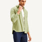 Men's Solid Slim Fit Corduroy Shirt - Styleshot View