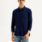 Men's Checkered Slim Fit Shirt - Front View