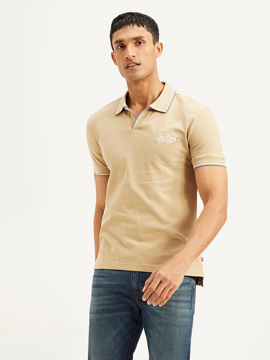 Men's Solid Slim Fit Polo T-shirt - 4a928370-aaca-4c21-a594-b36746a4ea1e View