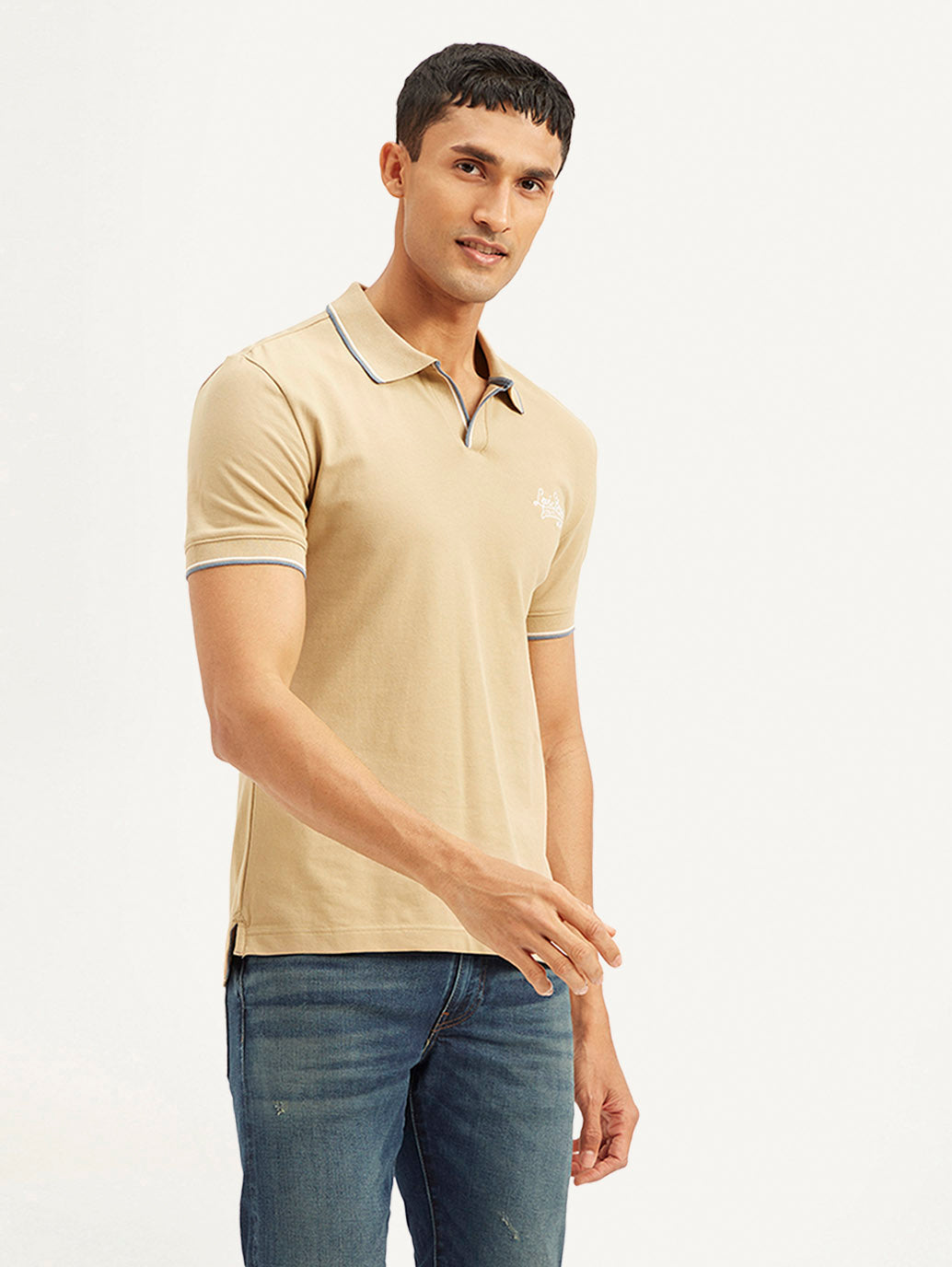 Men's Solid Slim Fit Polo T-shirt - 69168d0c-5ab5-492f-9c88-63f981273468 View