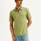 Men's Solid Slim Fit Polo T-shirt - Front View