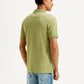 Men's Solid Slim Fit Polo T-shirt - Back View