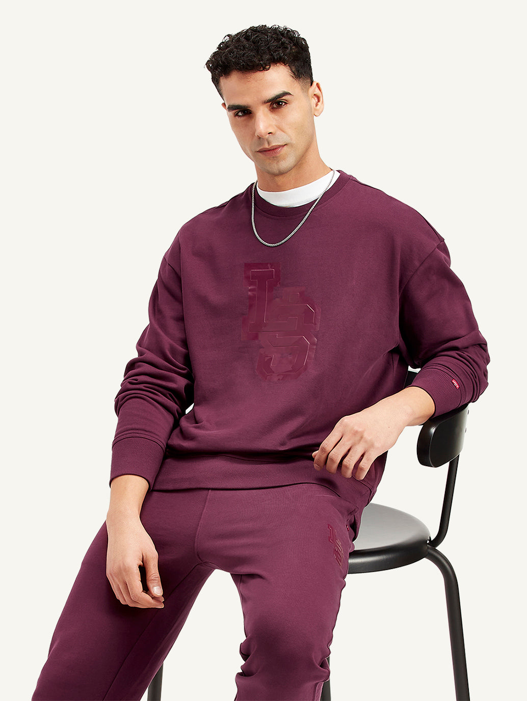 Men's Brand Logo Crew Neck Sweatshirt