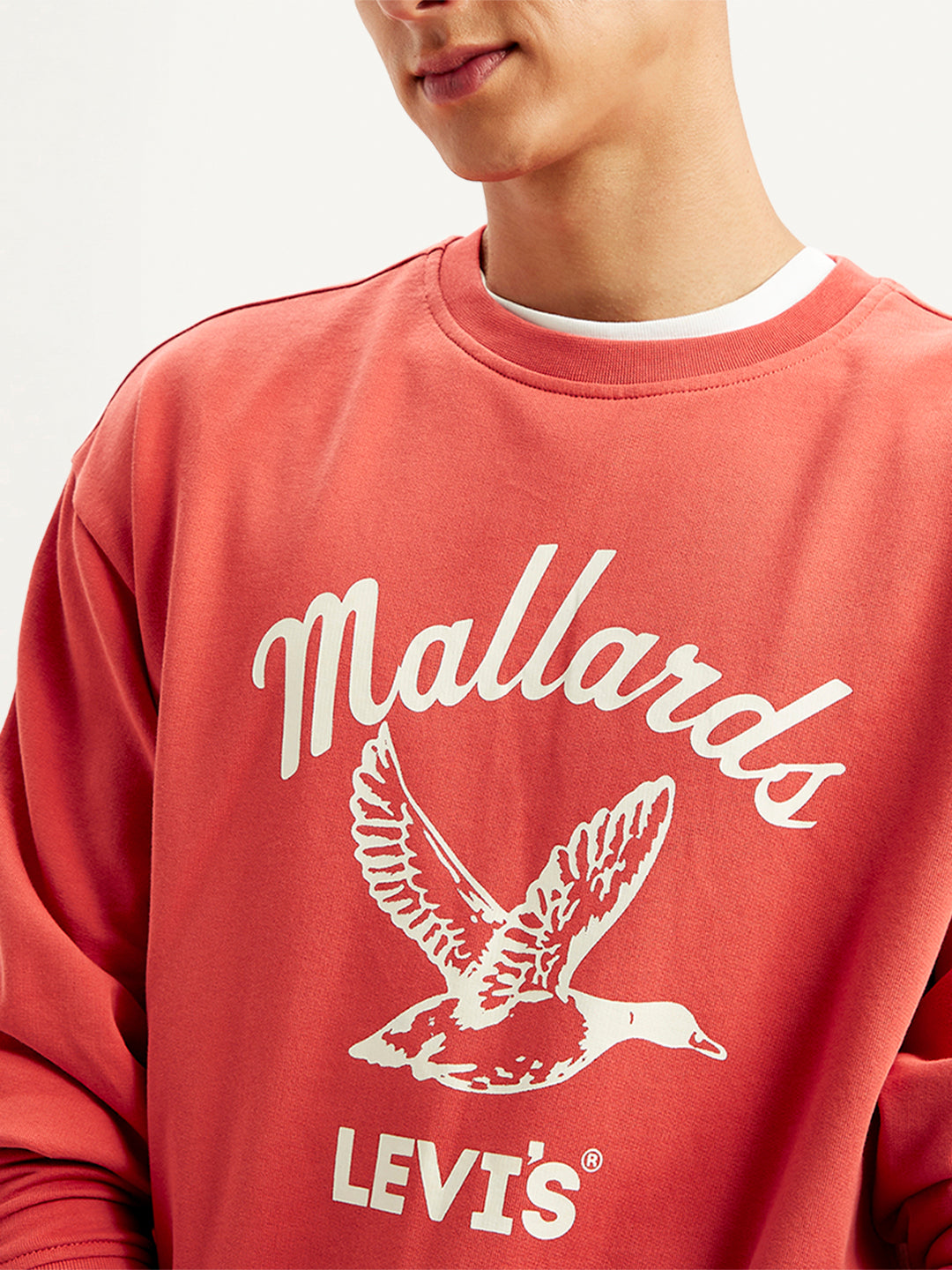 Men's Graphic Print Regular Fit Sweatshirt - 2e4055df-9b45-42d9-9fd0-a9f9a090d38d View