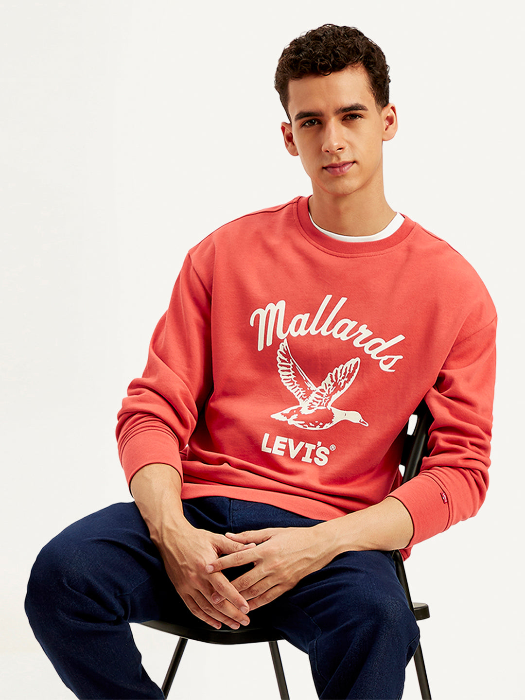 Men's Graphic Print Regular Fit Sweatshirt - Styleshot View
