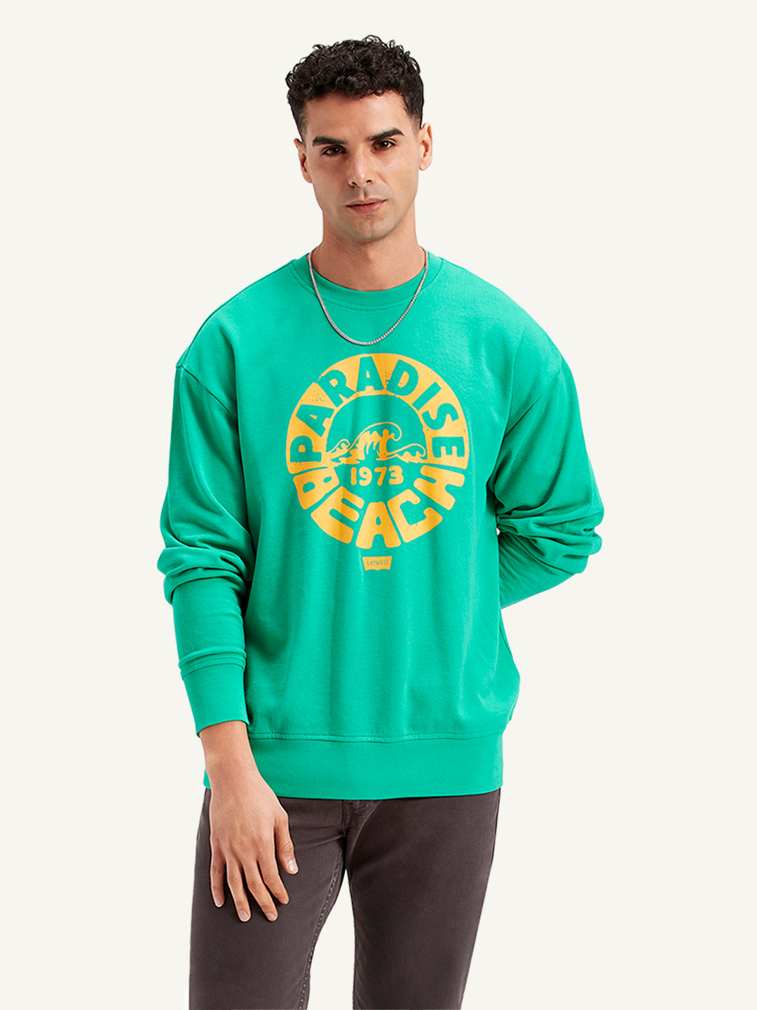 Men's Graphic Print Regular Fit Sweatshirt - Styleshot View