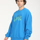 Men's Solid Dark Blue Crew Neck Sweatshirt - RightSide View