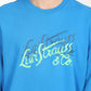 Men's Solid Dark Blue Crew Neck Sweatshirt - Detail View
