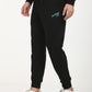 Men's Black Regular Fit Joggers - Side View