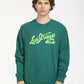 Men's Solid Green Crew Neck Sweatshirt - Front View