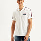 Men's Solid Slim Fit Polo T-shirt - Front View