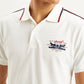 Men's Solid Slim Fit Polo T-shirt - Detail View