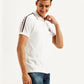 Men's Solid Slim Fit Polo T-shirt - Side View