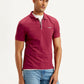 Men's Solid Slim Fit Polo T-shirt - Side View