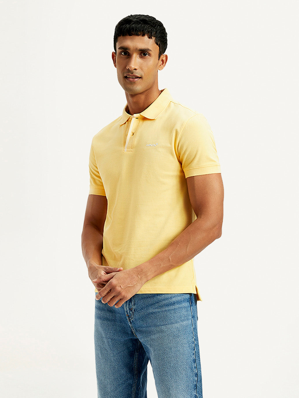 Men's Solid Slim Fit Polo T-shirt - 3ac8431b-e99b-49ac-86c7-86e3ac9dff59 View
