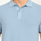Men's Solid Light Blue Slim Fit Polo T-shirt - deatil View