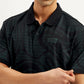 Men's Abstract Print Slim Fit Polo T-Shirt - Detail View