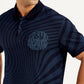 Men's Abstract Print Slim Fit Polo T-Shirt - Detail View
