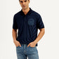 Men's Abstract Print Slim Fit Polo T-Shirt - Styleshot View